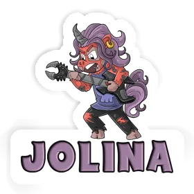 Sticker Rockendes Einhorn Jolina Image