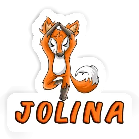 Aufkleber Yoga Fuchs Jolina Image