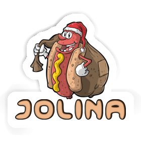 Aufkleber Jolina Weihnachts-Hotdog Image