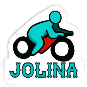 Aufkleber Motorradfahrer Jolina Image
