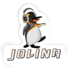 Musik-Pinguin Aufkleber Jolina Image