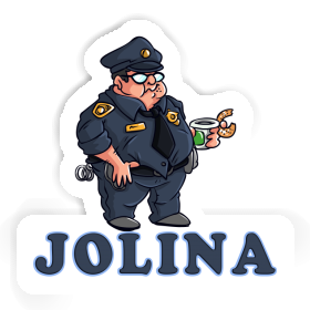 Aufkleber Polizist Jolina Image