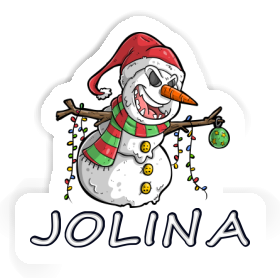Aufkleber Schneemann Jolina Image