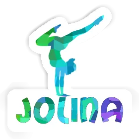 Yoga-Frau Aufkleber Jolina Image