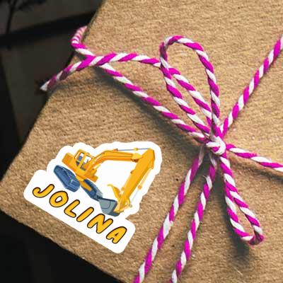 Jolina Sticker Excavator Notebook Jolina Sticker Excavator Gift package Image