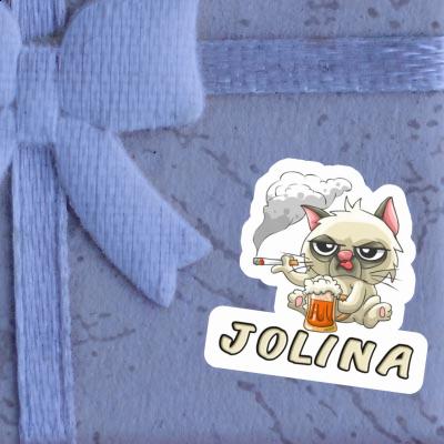 Sticker Rauchende Katze Jolina Notebook Sticker Rauchende Katze Jolina Gift package Image
