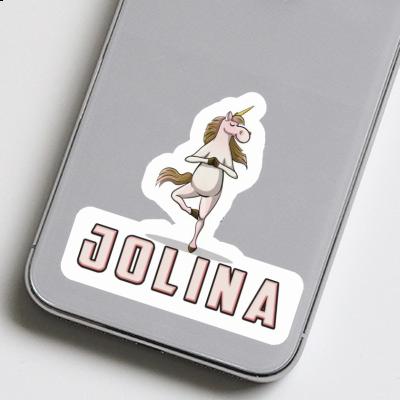 Jolina Autocollant Licorne de yoga Laptop Jolina Autocollant Licorne de yoga Laptop Image