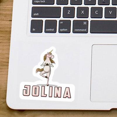 Sticker Yoga Unicorn Jolina Notebook Sticker Yoga Unicorn Jolina Gift package Image