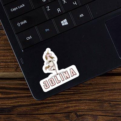 Jolina Autocollant Licorne de yoga Notebook Jolina Autocollant Licorne de yoga Notebook Image