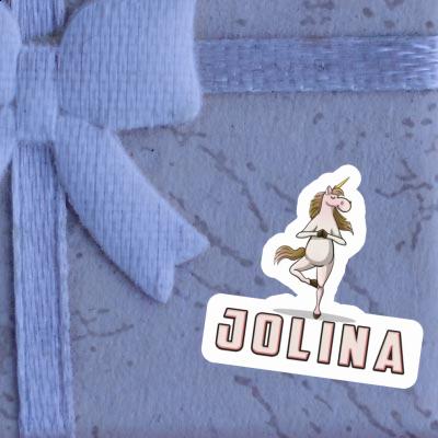 Sticker Yoga Unicorn Jolina Notebook Sticker Yoga Unicorn Jolina Gift package Image