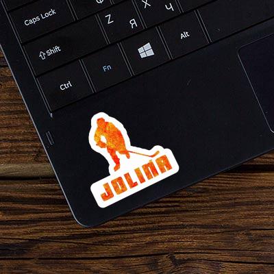 Hockey Player Sticker Jolina Notebook Hockey Player Sticker Jolina Gift package Image