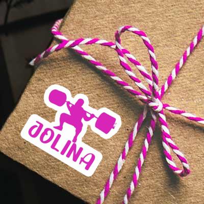 Gewichtheberin Sticker Jolina Notebook Gewichtheberin Sticker Jolina Gift package Image