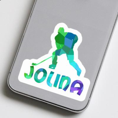 Sticker Hockey Player Jolina Notebook Sticker Hockey Player Jolina Notebook Image