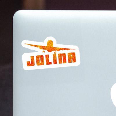 Jolina Sticker Airplane Notebook Jolina Sticker Airplane Gift package Image