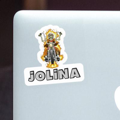 Motocycliste Autocollant Jolina Notebook Motocycliste Autocollant Jolina Notebook Image