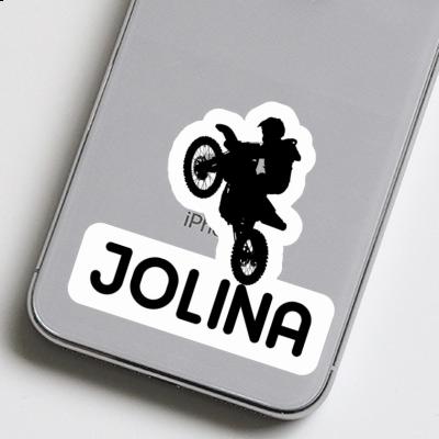 Jolina Sticker Motocross Rider Notebook Jolina Sticker Motocross Rider Gift package Image