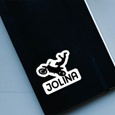 Sticker Jolina Motocross-Fahrer Notebook Sticker Jolina Motocross-Fahrer Gift package Image