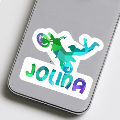 Motocross-Fahrer Sticker Jolina Notebook Motocross-Fahrer Sticker Jolina Notebook Image