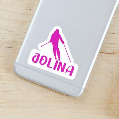 Jolina Autocollant Skieuse Notebook Jolina Autocollant Skieuse Notebook Image
