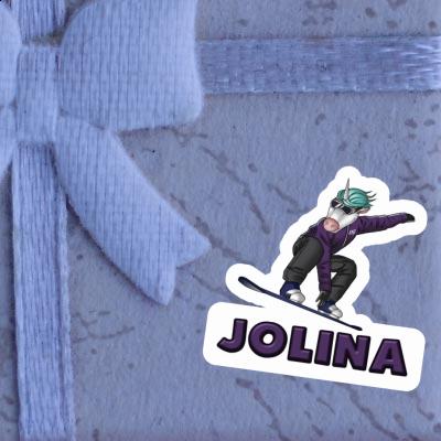 Jolina Aufkleber Snowboarderin Laptop Jolina Aufkleber Snowboarderin Laptop Image