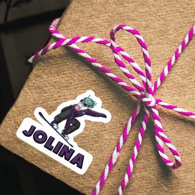 Jolina Sticker Snowboarder Laptop Jolina Sticker Snowboarder Laptop Image