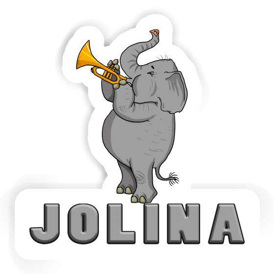 Aufkleber Jolina Trompeten-Elefant Laptop Aufkleber Jolina Trompeten-Elefant Laptop Image