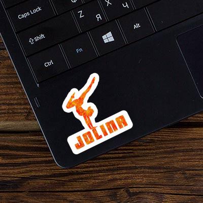 Jolina Sticker Yoga-Frau Laptop Jolina Sticker Yoga-Frau Laptop Image