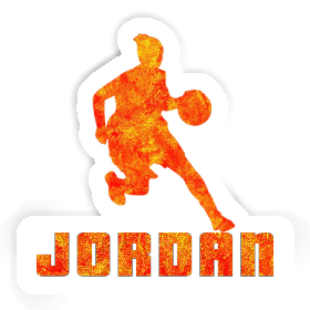 Joueuse de basket-ball Autocollant Jordan Image