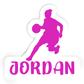 Autocollant Joueuse de basket-ball Jordan Image