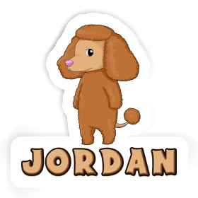 Caniche Autocollant Jordan Image