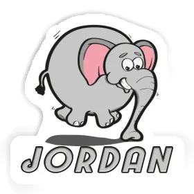 Jumping Elephant Sticker Jordan Image