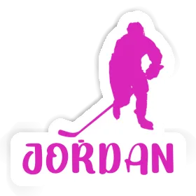 Sticker Hockey Player Jordan Image