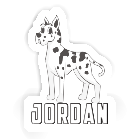 Autocollant Jordan Grand Danois Image