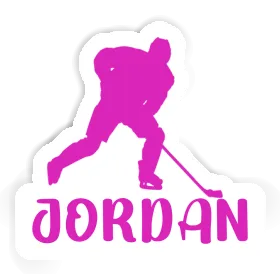 Sticker Jordan Hockey Player Image