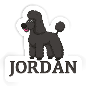 Autocollant Caniche Jordan Image