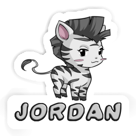 Zèbre Autocollant Jordan Image