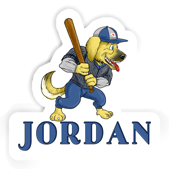 Aufkleber Baseball-Hund Jordan Notebook Aufkleber Baseball-Hund Jordan Notebook Image