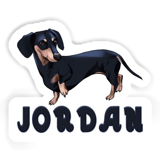 Jordan Autocollant Teckel Jordan Autocollant Teckel Image