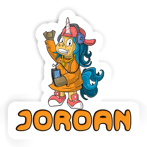 Jordan Autocollant Licorne hip-hop Jordan Autocollant Licorne hip-hop Image