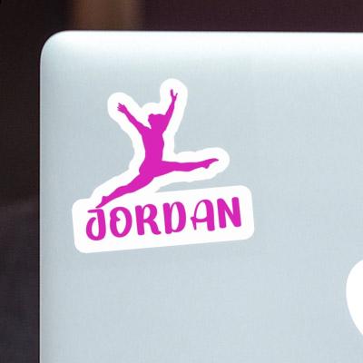 Autocollant Gymnaste Jordan Laptop Image