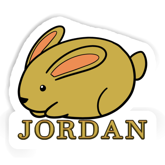 Jordan Aufkleber Hase Notebook Image
