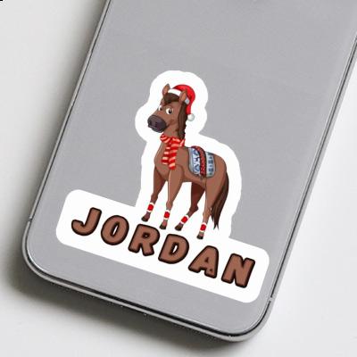 Autocollant Jordan Cheval de Noël Autocollant Jordan Cheval de Noël Image