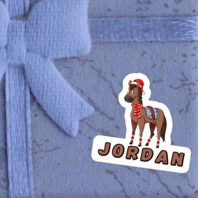 Sticker Christmas Horse Jordan Notebook Image