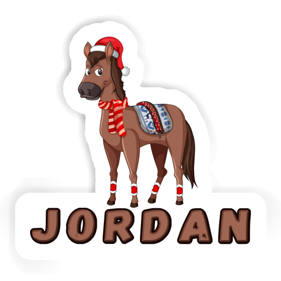 Autocollant Jordan Cheval de Noël Notebook Autocollant Jordan Cheval de Noël Notebook Image