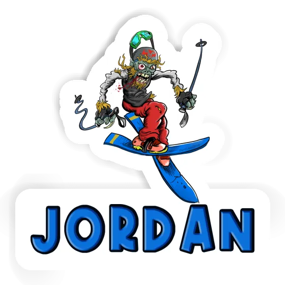 Aufkleber Skifahrer Jordan Image