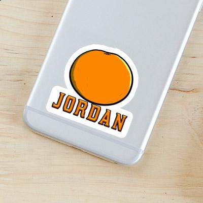 Sticker Orange Jordan Notebook Sticker Orange Jordan Gift package Image
