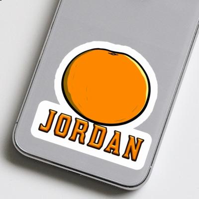 Sticker Orange Jordan Notebook Sticker Orange Jordan Gift package Image