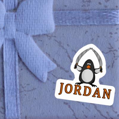 Autocollant Pingouin de combat Jordan Laptop Image