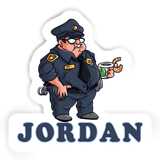 Autocollant Jordan Policier Gift package Image