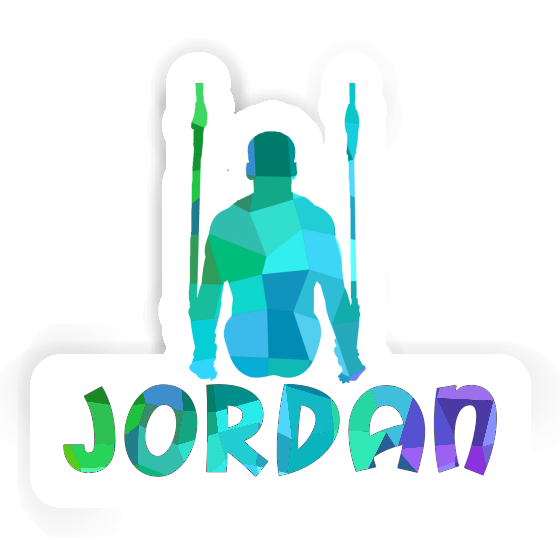 Gymnaste aux anneaux Autocollant Jordan Gymnaste aux anneaux Autocollant Jordan Image